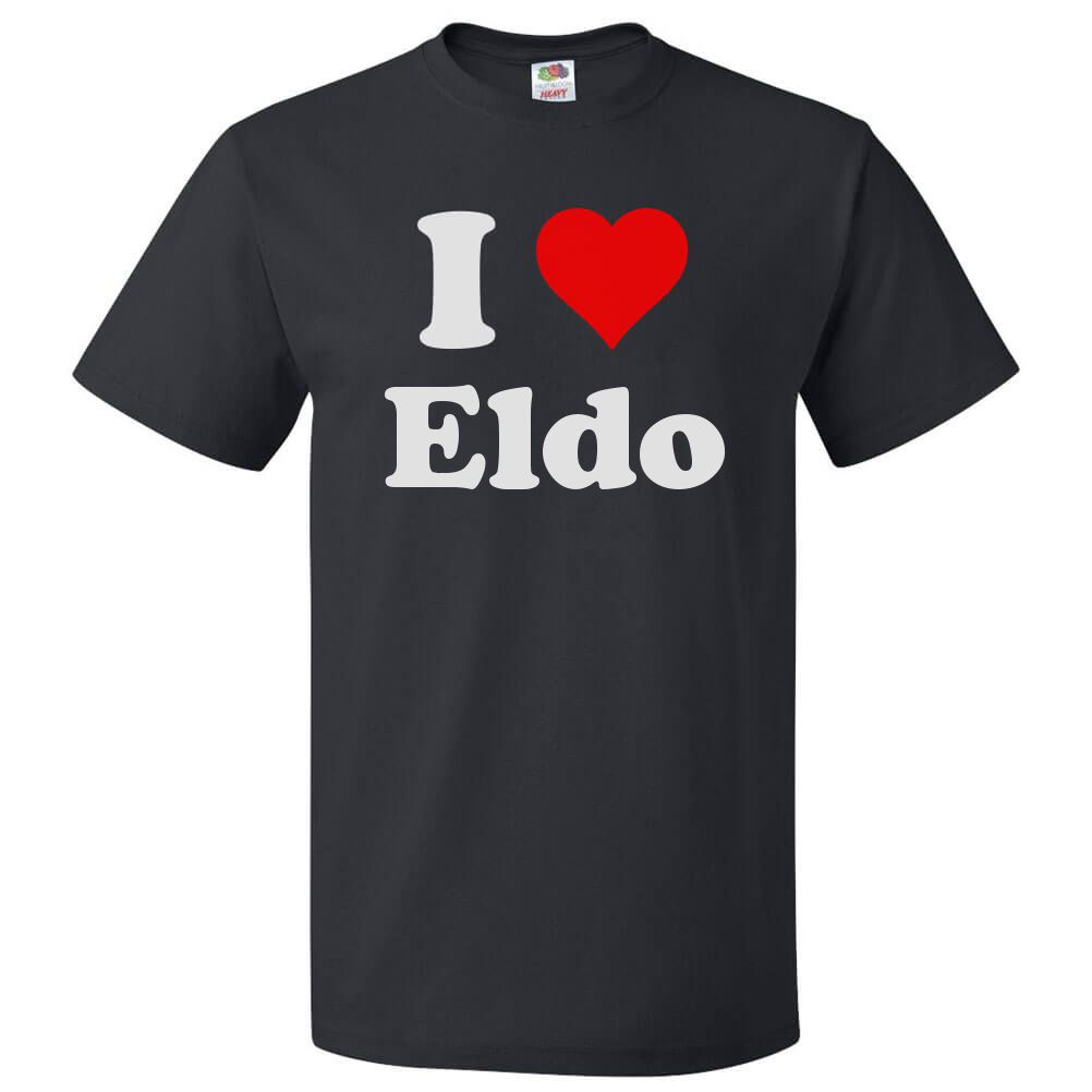I Love Eldo T shirt I Heart Eldo Tee